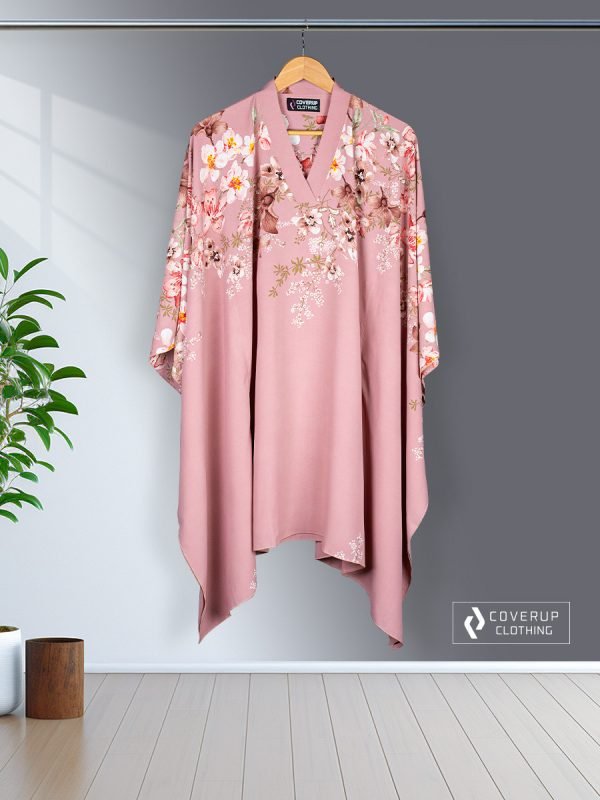 Midnight Blossom Luxe Kaftan ( Light Pink )