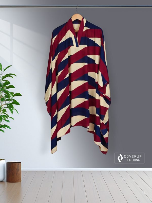 Midnight Blossom Luxe Kaftan ( Maroon )