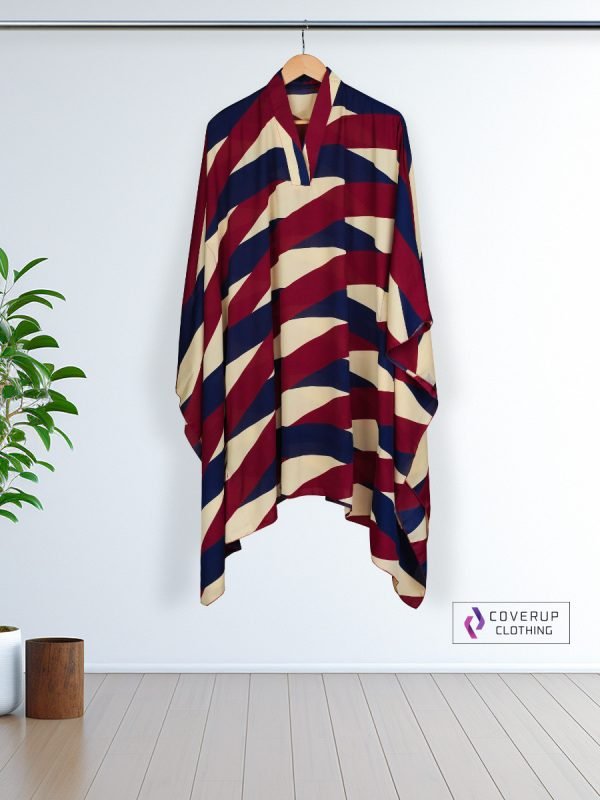 Midnight Blossom Luxe Kaftan ( Maroon )